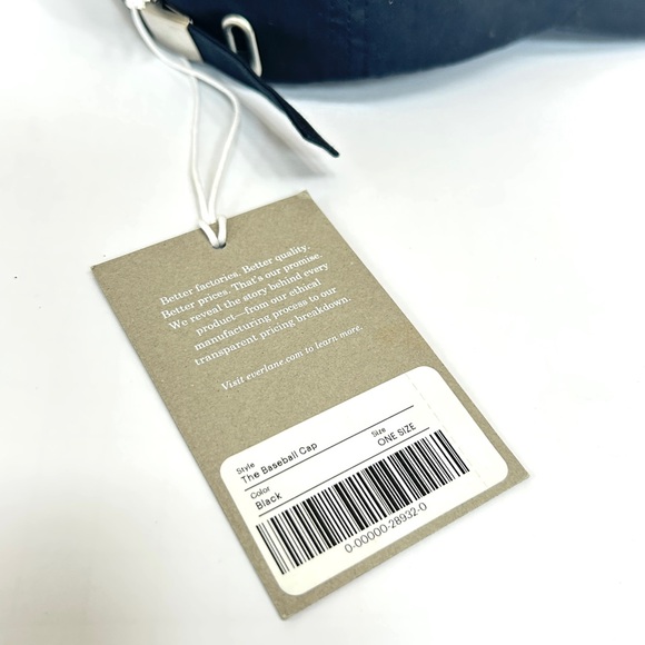 NWT Everlane The Baseball Cap Hat, Black - Picture 10 of 11